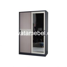 Steel Wardrobe Size 120 - ACTIV Forte SL 120 B  / Dark Grey - Light Teak 